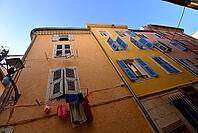 A typical house facade, Vallauris, Cote d Azur, France [IBR124636295]