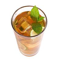 Glass of tea on a white background [IBR124724849]