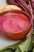 Food. Hummus out of beetroot [IBR124724864]