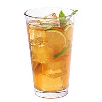 Glass of tea on a white background [IBR124724869]