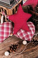 Christmas theme. Various objects on the table [IBR124724895]