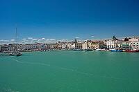 View of the old town of Trani with cathedral, Puglia, Italy [IBR124748870]