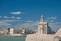 View of the old town with cathedral in Trani, Apulia, Italy [IBR124748878]