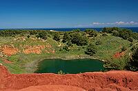 Bauxite lake near Otranto in Puglia, Italy [IBR124748889]