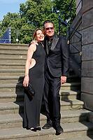 Sascha Vollmer and Julia Röntgen arriving at the Staatsoper für Alle - Giuseppe Verdi's opera Nabucco on Bebelplatz in Berlin on 23.5.2026 [IBR113223569]