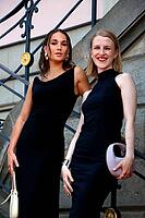 Cosima Henman and Klara Lange arriving at the Staatsoper für Alle - Giuseppe Verdi's opera Nabucco on Bebelplatz in Berlin on 23.5.2026 [IBR113223584]