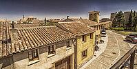 Typical Architecture, Street Scene, Urueña Medieval Town, Historic-Artistic Grouping, Valladolid, Castile and León, Spain [IBR124794780]