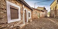 Typical Architecture, Street Scene, Castrillo de los Polvazares, Historic-Artistic Grouping, Astorga, Maragatería Region, León, Castile and León, Spain [IBR124794781]