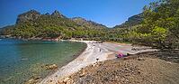 Cala Tuent, Escorca, Mediterranean Sea, Paraje Natural de la Sierra de Tramuntana, UNESCO World Heritage Site, Mallorca, Islas Baleares, Spain [IBR124794798]