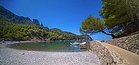 Cala Tuent, Escorca, Mediterranean Sea, Paraje Natural de la Sierra de Tramuntana, UNESCO World Heritage Site, Mallorca, Islas Baleares, Spain [IBR124794799]