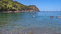 Cala Tuent, Escorca, Mediterranean Sea, Paraje Natural de la Sierra de Tramuntana, UNESCO World Heritage Site, Mallorca, Islas Baleares, Spain [IBR124794830]