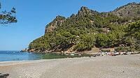 Cala Tuent, Escorca, Mediterranean Sea, Paraje Natural de la Sierra de Tramuntana, UNESCO World Heritage Site, Mallorca, Islas Baleares, Spain [IBR124794841]