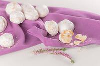 Traditional portuguese sweets beijinhos, regional sweet from Pombal, Portugal [IBR124817891]