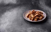 Italian cantuccini cookies with almonds, a sweet biscuit dessert. Cantuccini cookies as a food backdrop for your design [IBR124865288]