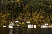Norway Vikanes, Vike church on Mostraumenfjord [IBR124897441]