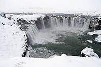 Iceland Akureyri, Godafoss Waterfall in Fosshall [IBR124897481]