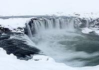 Iceland Akureyri, Godafoss Waterfall in Fosshall [IBR124897482]