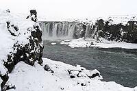 Iceland Akureyri, Godafoss Waterfall in Fosshall [IBR124897497]