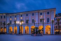 Palazzo della Magnifica Patria in Salo on Lake Garda, Lake Garda, Lombardy, Italy [IBR124898936]