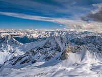 View of the Alps from Zugspitze, Germany's highest mountain [IBR124898966]