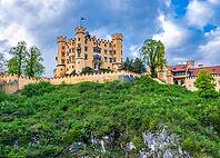 Hohenschwangau Castle, Schwangau near Füssen, Bavarian Alps, Allgäu, Upper Bavaria, Bavaria, Germany [IBR124898983]