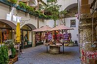 Mozart's corner in the old town of Salzburg, Salzburger Land, Austria [IBR124898986]