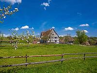 Schwäbisches Bauernhofmuseum Illerbeuren, Upper Swabia, Allgäu, Bavaria, Germany [IBR124898997]