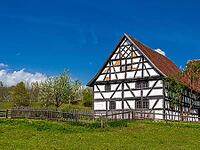 Schwäbisches Bauernhofmuseum Illerbeuren, Upper Swabia, Allgäu, Bavaria, Germany [IBR124899000]