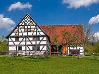 Schwäbisches Bauernhofmuseum Illerbeuren, Upper Swabia, Allgäu, Bavaria, Germany [IBR124899005]