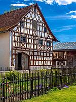 Schwäbisches Bauernhofmuseum Illerbeuren, Upper Swabia, Allgäu, Bavaria, Germany [IBR124899011]