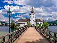 Schloss Orth im Lake Traun, Gmunden, Salzkammergut, Upper Austria, Austria [IBR124899016]