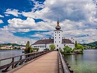 Schloss Orth im Lake Traun, Gmunden, Salzkammergut, Upper Austria, Austria [IBR124899018]
