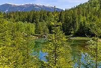 Landscape, panorama, idyll, Blausee, forest, relaxation, Neukirchen im Pinzgau [IBR124899481]
