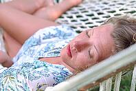 Sexy woman in hammock [IBR124906436]