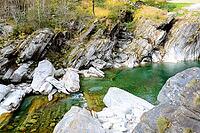 View of a creek surrounded by rocks [IBR124915250]