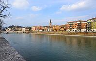 View of a river in the city against sky [IBR124915291]