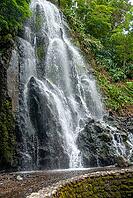 View of the waterfall Ribeira dos Caldeiros on Sao Miguel in spring 2010 [IBR124915292]