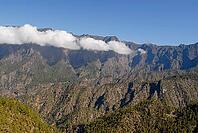 View of a canyon with the sky and a view clouds in the background [IBR124915295]