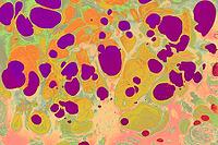 Vibrant abstract ebru ink art with flowing colors and organic motion, suitable for modern backgrounds and visual designs [IBR124920181]