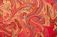 Elegant fluid ebru marbling with organic ink flows and soft color transitions for abstract backgrounds and creative projects [IBR124920182]