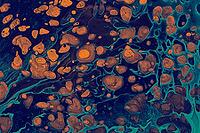 Elegant fluid ebru marbling with organic ink flows and soft color transitions for abstract backgrounds and creative projects [IBR124920184]