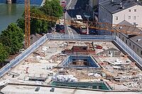 Construction site for the renovation of a building with a roof in the city center, Salzburg, Salzburger Land, Austria [IBR124920231]
