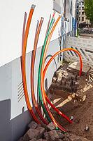 Construction site for laying fiber optic cables in front of a residential building, Bremen, Germany [IBR124920236]