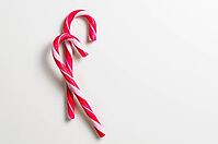 Two candy cones on gray background [IBR124944054]