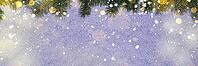 Christmas card or new year snowy glittering background with fir-tree branches [IBR124944067]