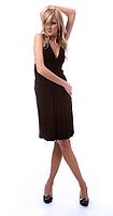 Portrait of beautiful blonde model poses in black dress [IBR124968416]