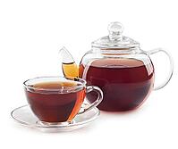 Tea in cup isolated on white background [IBR124991088]