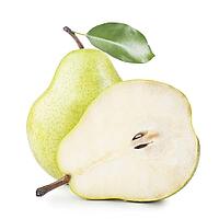 Ripe pears isolated on white background [IBR124991091]