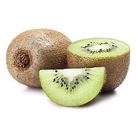 Fresh pieces kiwi fruit on white background [IBR124991107]