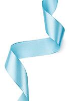 Beautiful blue gift ribbon on a white background [IBR124991134]